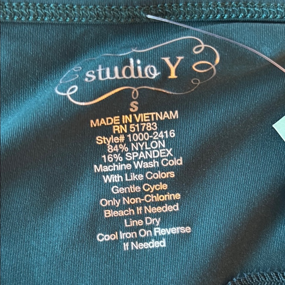 Studio Y Maurice’s 2 camisoles 1burgundy & 1 teal green with lace size Small - Picture 8 of 10